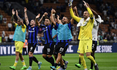 esultanza fine gara Inter