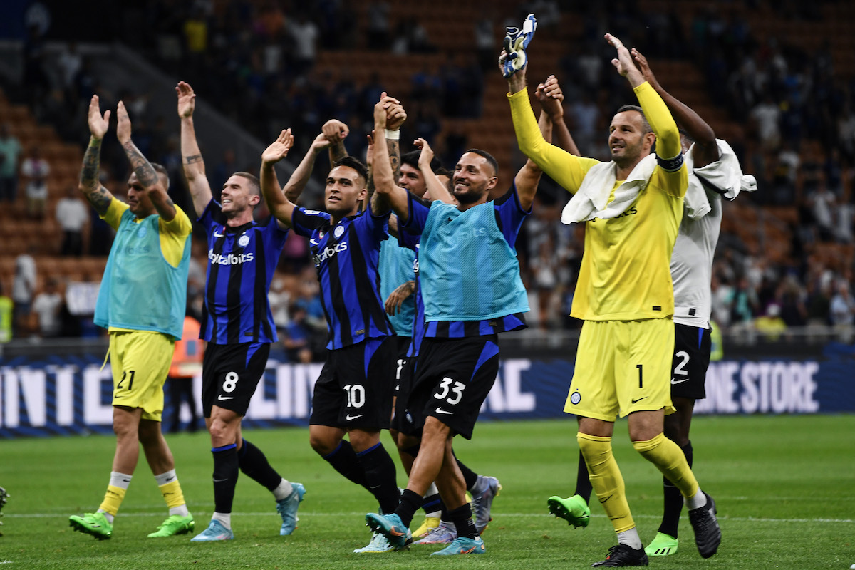 esultanza fine gara Inter