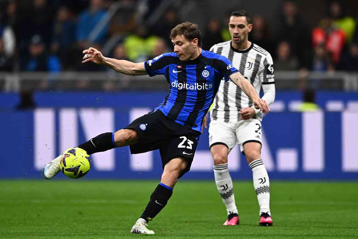 Barella contro la Juventus