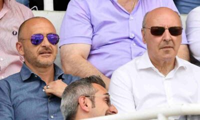 Beppe Marotta e Piero Ausilio in tribuna