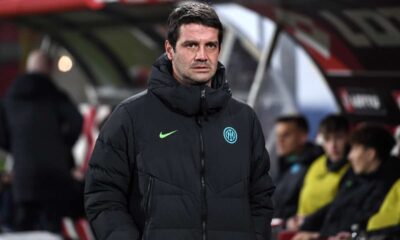 Chivu sulla panchina dell'Inter