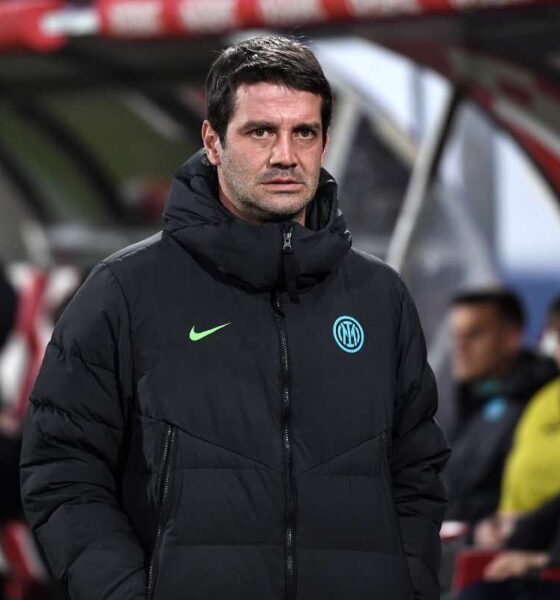 Chivu sulla panchina dell'Inter