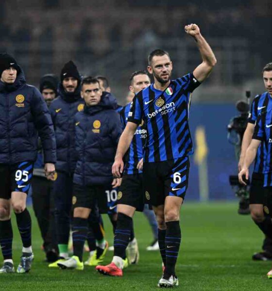 Giocatori dell'Inter in campo
