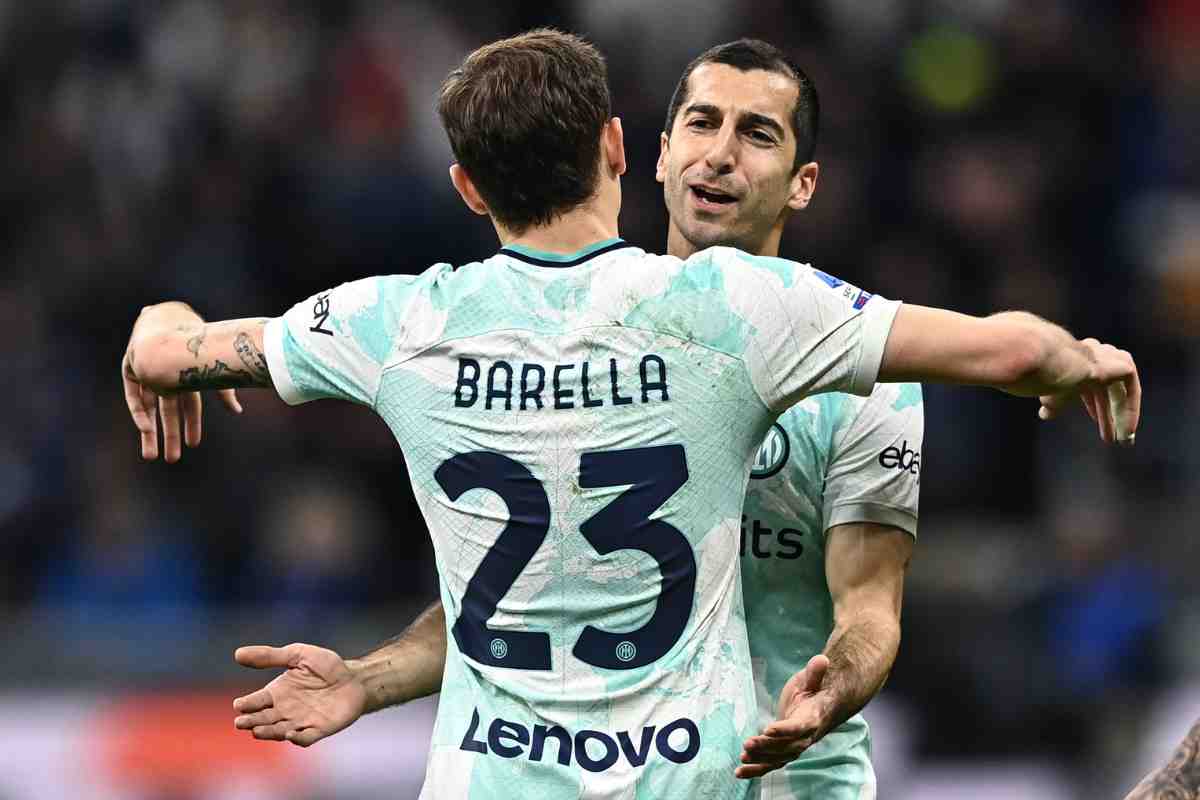 Nicolò Barella e Henrikh Mkhitaryan